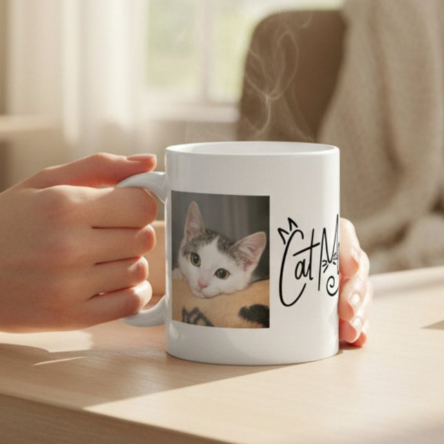 Bestes Cat Mama Foto Kaffeetasse (Von Creator hochgeladen)
