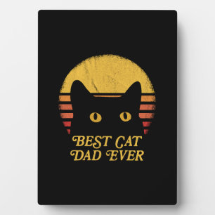 Bestes Cat Papa Katzenliebhaber Geschenk Fotoplatte