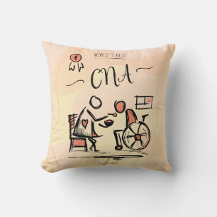 Bestes CNA der Welt - Geschenk für Krankenpfleger  Kissen