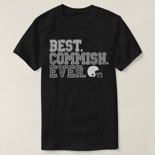Bestes Commish überhaupt: Fantasie-Fußball-T - T-Shirt (Design vorne)