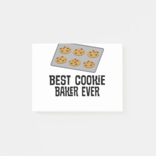 Bestes Cookie Baker je Backgeschenk Post-it Klebezettel