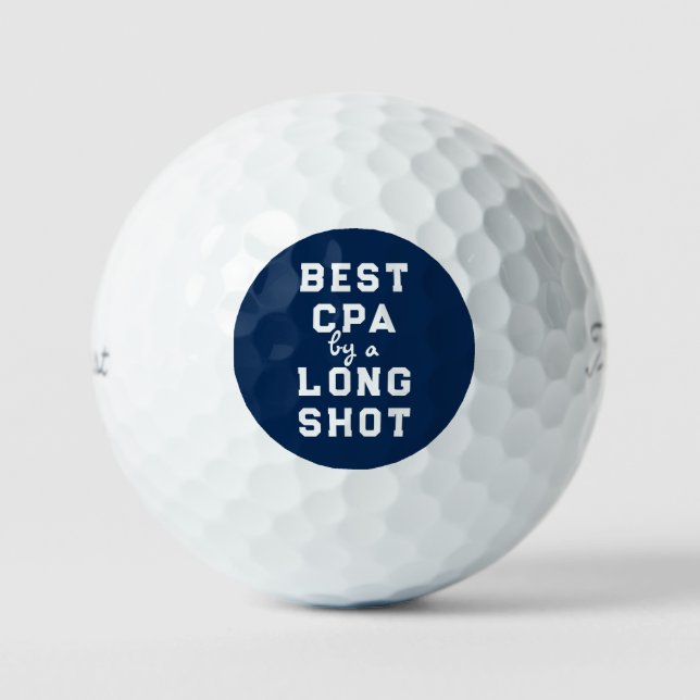 Bestes CPA-Geschenk Golfball (Vorderseite)
