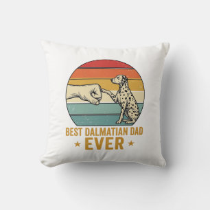 Bestes Dalmatiner-Vater aller Zeiten Vintage Fist Kissen