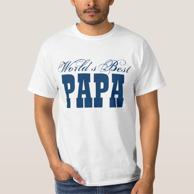 Bestes der Papa-T-Shirt der Welt T-Shirt (Vorderseite)
