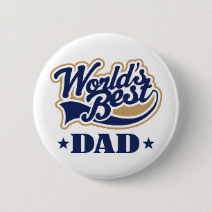 Bestes der Vater-Geschenk der coole Welt Button