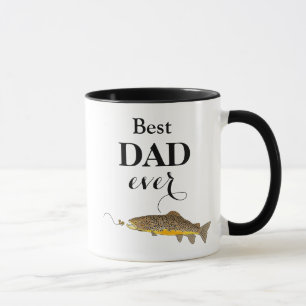 Bestes der Vatertags-Forelle-Fliegen-Fischen Tasse