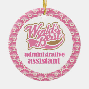 Bestes der Verwaltungsmitarbeiter-Geschenk Ornamen Keramik Ornament