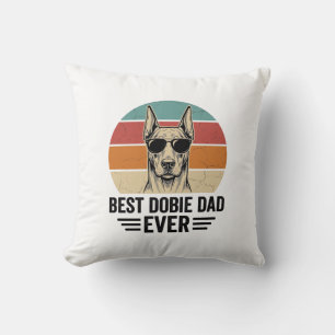 Bestes Dobermann-Vater Aller Zeiten Vintage Doberm Kissen