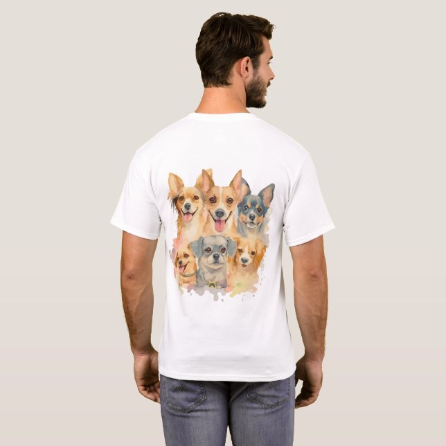 Bestes Dog Design-Hemd für Paar 7 T-Shirt (Schwarz voll)