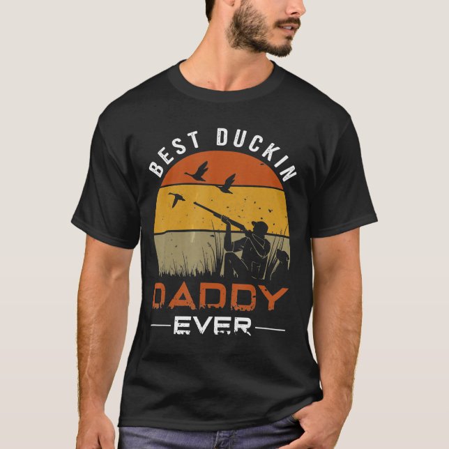Bestes Duckin Daddy je Duck Junting T-Shirt (Vorderseite)