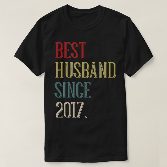 Bestes Ehemann 2017 5 Jahr 5. Hochzeit T-Shirt (Design vorne)