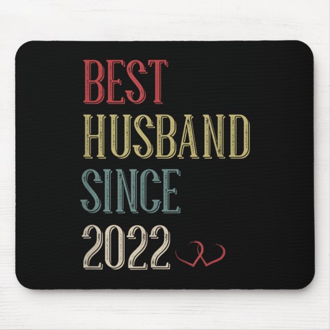 Bestes Ehemann 2022 3 Jahr 3. Hochzeit Mousepad (Vorne)