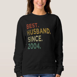 Bestes Ehemann seit 18. Hochzeitstag 2004 1 Sweatshirt