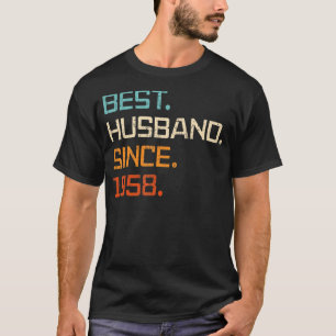 Bestes Ehemann seit 1958 65th Wedding Anniversary  T-Shirt