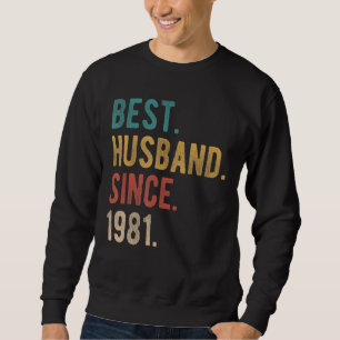 Bestes Ehemann seit 1981 41. Hochzeit Sweatshirt