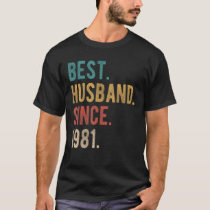 Bestes Ehemann seit 1981 41. Hochzeit T-Shirt
