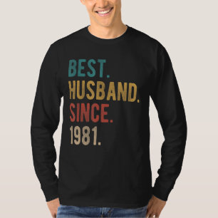 Bestes Ehemann seit 1981 41. Hochzeit T-Shirt