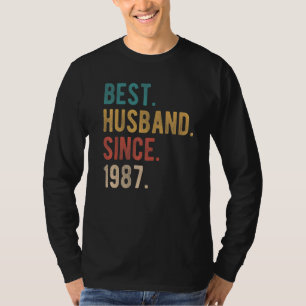 Bestes Ehemann seit 1987 35th Wedding Aniversary F T-Shirt