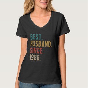 Bestes Ehemann seit 1988 34. Hochzeit Jubiläum T-Shirt
