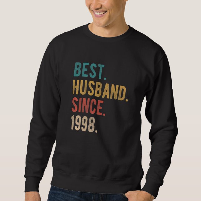 Bestes Ehemann seit 1998 24. Hochzeitstag F Sweatshirt (Vorderseite)