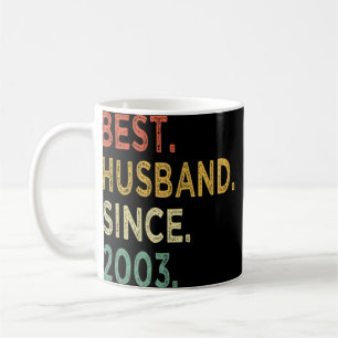 Bestes Ehemann seit 19. Hochzeitstag 2003 Kaffeetasse