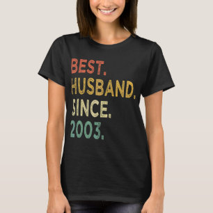 Bestes Ehemann seit 19. Hochzeitstag 2003 T-Shirt