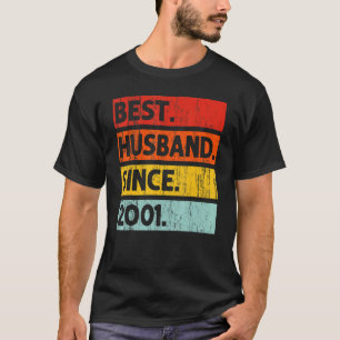 Bestes Ehemann seit 2001 21 Jahre 21. Wedding Anni T-Shirt