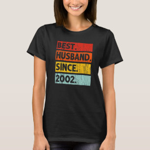 Bestes Ehemann seit 2002 20 Jahre 20. Wedding Anni T-Shirt