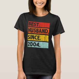 Bestes Ehemann seit 2004 18 Jahre 18. Wedding Anni T-Shirt