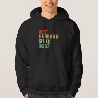 Bestes Ehemann seit 2007 Funny Wedding Jubiläum Hoodie