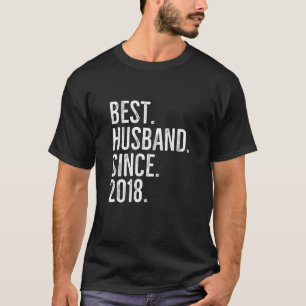 Bestes Ehemann seit 2018 Epic Couple Wedding Anniv T-Shirt