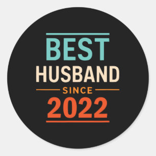 Bestes Ehemann seit 2022 2. Hochzeitstag 2 Runder Aufkleber