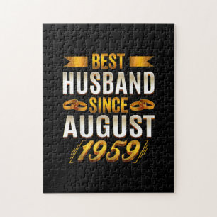 Bestes Ehemann seit August 1959 - Funny 61. Puzzle