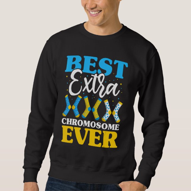 Bestes Extra-Chromosom je-Down-Syndrom Kids Soc Sweatshirt (Vorderseite)