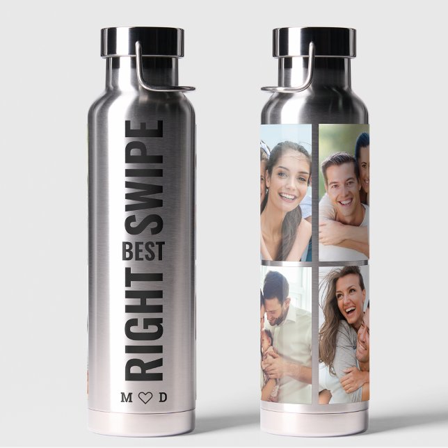 Bestes Foto Collage Valentinstag Geschenk für die  Trinkflasche (Von Creator hochgeladen)