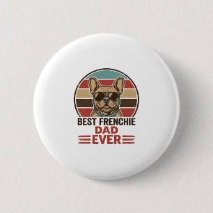 Bestes Französisch Dad Ever Vintage Bulldog Shirt_ Button
