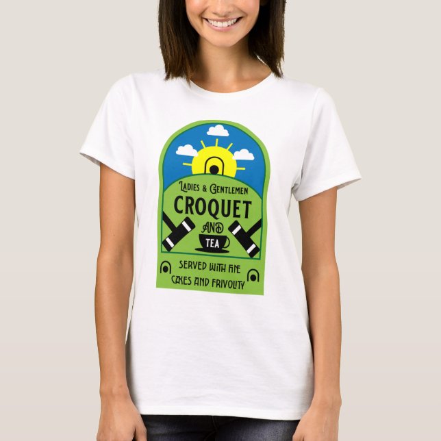 Bestes Funny Croquet Game T-Shirt (Vorderseite)