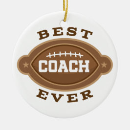 Bestes Fußball-Trainer-überhaupt Keramik Ornament