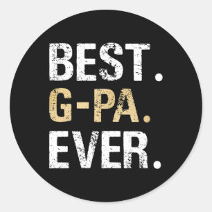 Bestes G-PA Grafik-G-PA-Geschenk von Großtochter O Runder Aufkleber