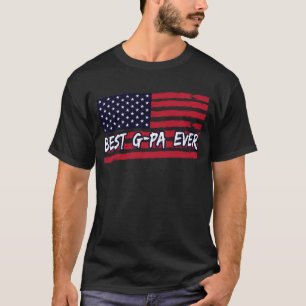 Bestes G-PA je US-Flagge Grandpa-Vatertag Geschenk T-Shirt
