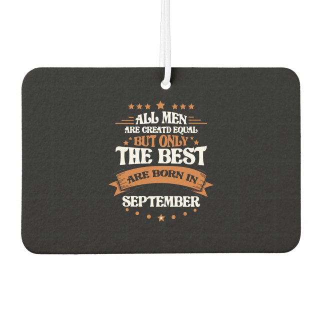 Bestes Geboren im September Autolufterfrischer (Vorderseite)