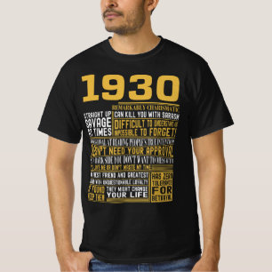 Bestes Geborenes 1930 Fakten für Männer, Frauen, B T-Shirt