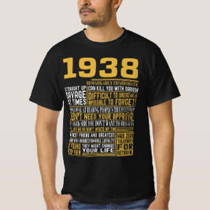 Bestes Geborenes 1938 Fakten für Männer, Frauen, T-Shirt