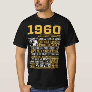 Bestes Geborenes 1960 Fakten für Männer, Frauen, B T-Shirt