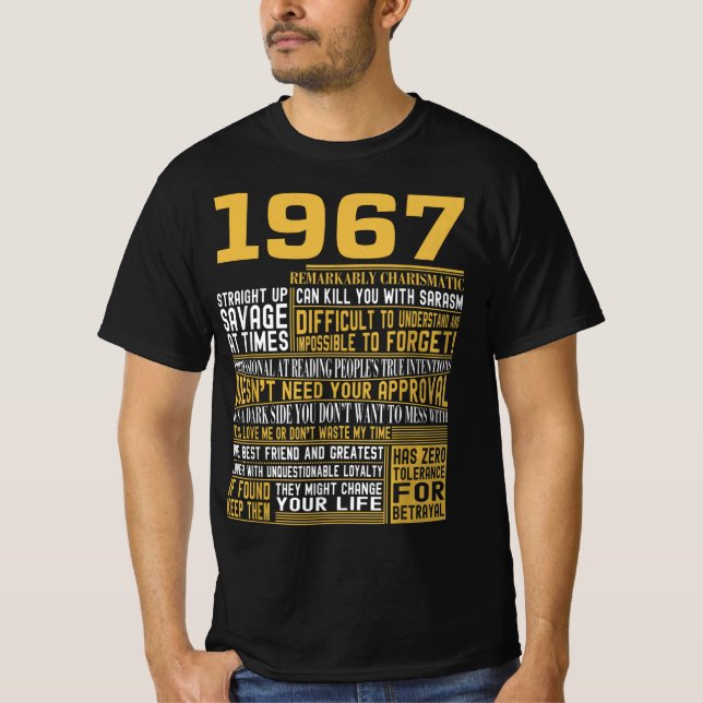 Bestes Geborenes 1967 Fakten für Männer, Frauen, B T-Shirt (Vorderseite)