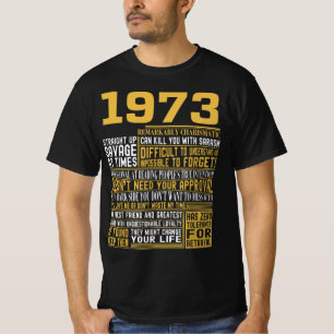 Bestes Geborenes 1973 Fakten für Männer, Frauen, B T-Shirt