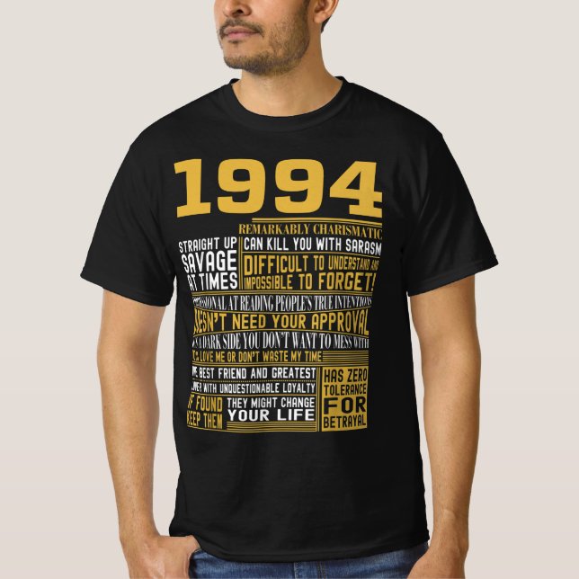 Bestes Geborenes 1994 Fakten für Männer, Frauen, B T-Shirt (Vorderseite)