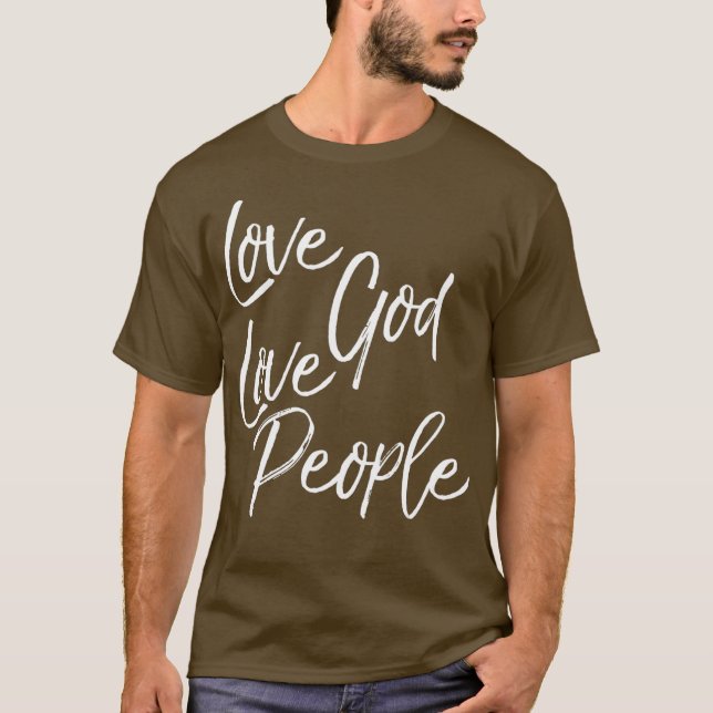 Bestes Gebot Christliche Gabe Liebe Gott T-Shirt (Vorderseite)