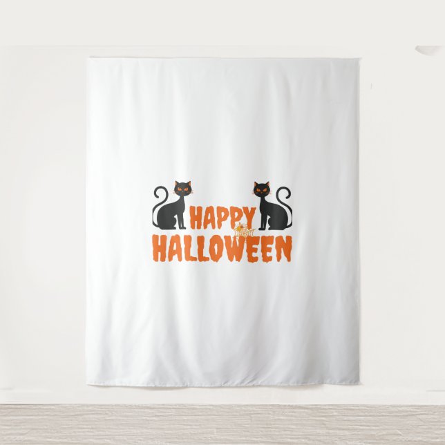 Bestes Geschenk für halloween Happy Hal Wandteppich (Vorderseite)