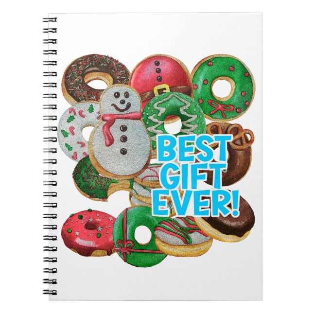 Bestes Geschenk für immer! Xmas Doughnut Notizblock (Vorderseite)